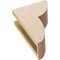 Ekena Millwork 4"W x 8"D x 12"H Classic Crestline Rough Cedar Woodgrain TimberThane Corbel, Primed Tan CORUR04X08X12CRERCPR - alternate 2